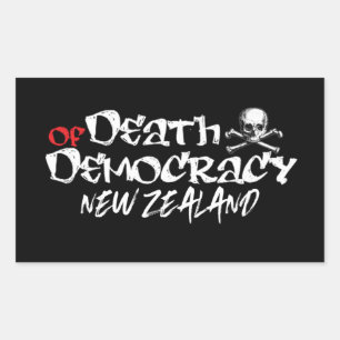 Adesivo Retangular Resistência torna-se política à NZ