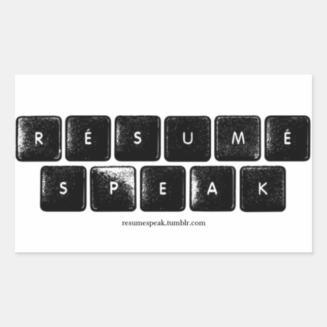 Adesivo Retangular ReSpeak Logo Sticker (Frente)