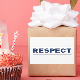 Adesivo Retangular Respeito