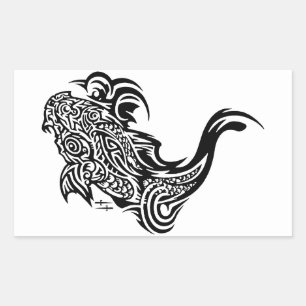 Adesivo Retangular Retângulo Koi Stickers