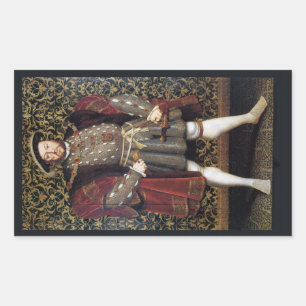 Adesivo Retangular Retrato de Henry VIII