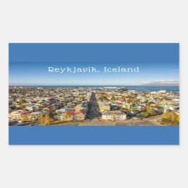 Adesivo Retangular Reykjavik Islândia