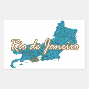 Adesivo Retangular Rio de Janeiro