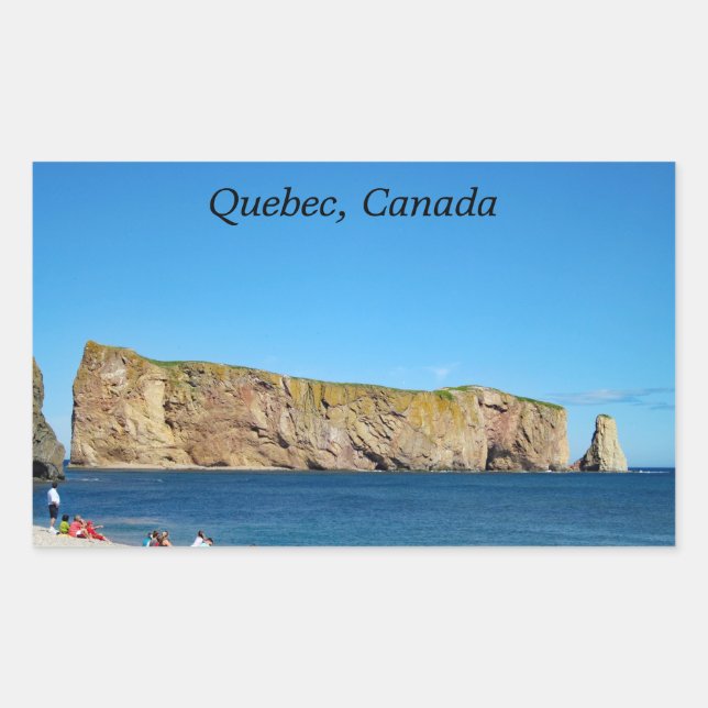 Adesivo Retangular Roca Percé no Golfo de São Lourenço (Frente)
