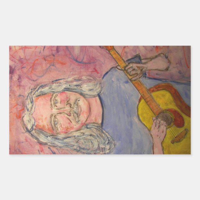 Adesivo Retangular rocker folclórico (Frente)