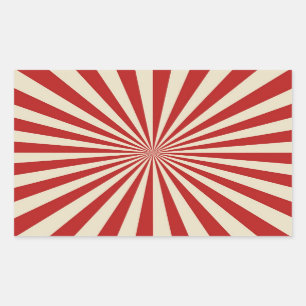 Adesivo Retangular Roda de fiação clássica da pipoca retrorativa