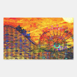 Adesivo Retangular Rollercoaster
