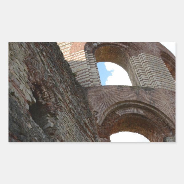 Adesivo Retangular Roman Imperial Baths Trier (Frente)