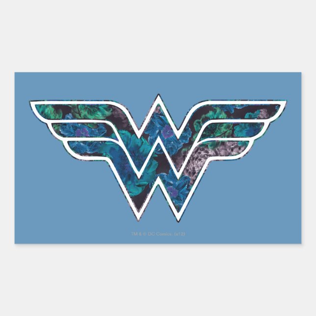 Adesivo Retangular Rosa azul WW (Frente)