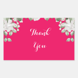 Adesivo Retangular rosa fúcsia