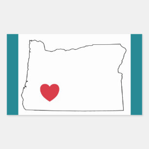 Adesivo Retangular Roseburg Oregon forte