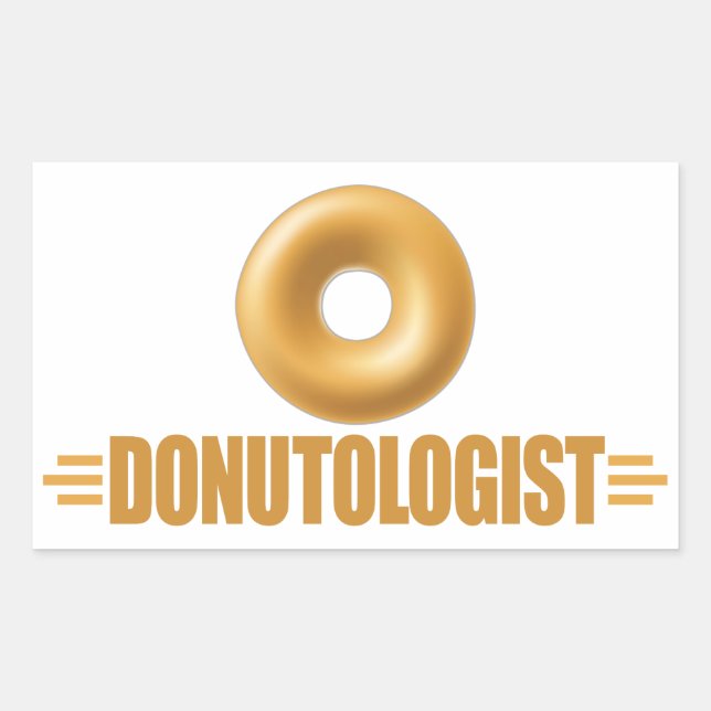 Adesivo Retangular Rosquinha Engraçado Lover (Frente)