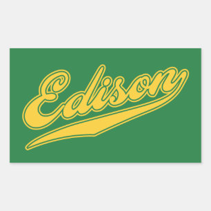 Adesivo Retangular Roteiro de Edison