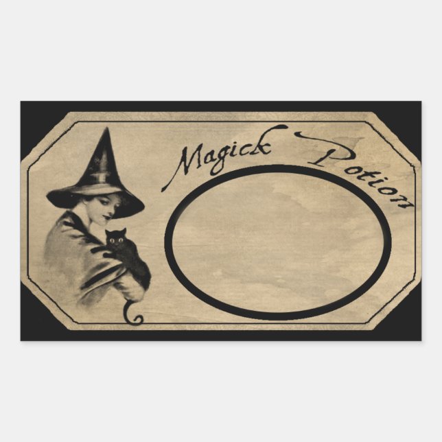 ADESIVO RETANGULAR RÓTULO DA POÇÃO MAGICK (Frente)