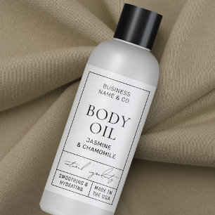 Adesivo Retangular Rótulo de Frasco Cosmético de 4 OZ 120 ml