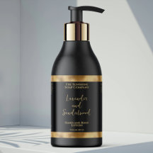 rótulo de garrafa de cosméticos em folha de ouro p