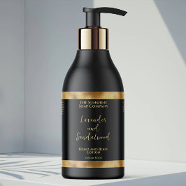Adesivo Retangular rótulo de garrafa de cosméticos em folha de ouro p