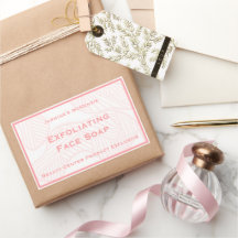 Rótulo de Produto do Centro de Beleza Rosa Feminin