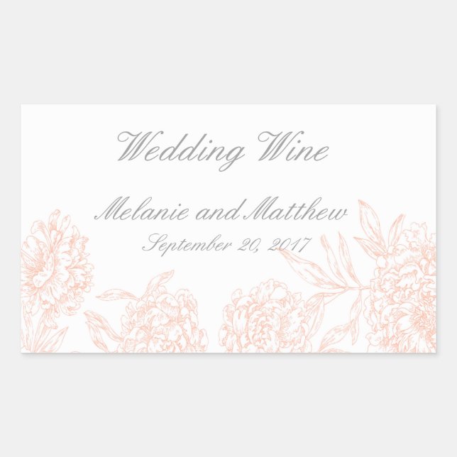 Adesivo Retangular Rótulo de Vinho das Cinzas (Frente)