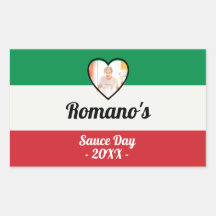 Rótulo do Dia da Molho de Família Italiano Persona