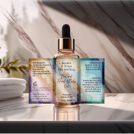 Adesivo Retangular Rótulo do frasco de Agate 4oz ou Produto Derrotor