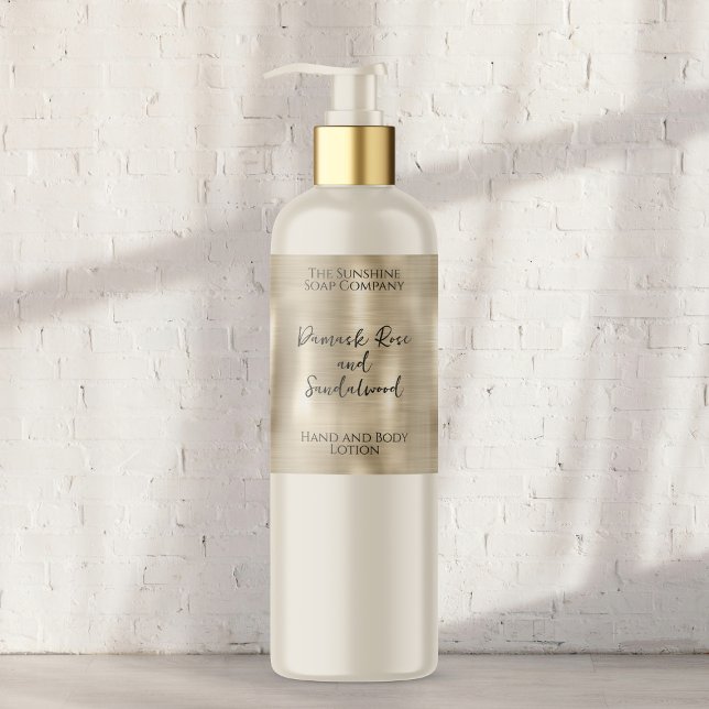 Adesivo Retangular Rótulo do frasco do Cosmético de Folha Metálica Br (Criador carregado)