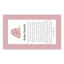 Rótulo do Pacote "Jewelry" do Cristal Rosa Quartz