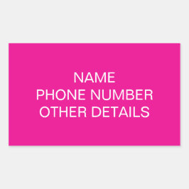 Adesivo Retangular Rótulo Mover Caixa de Armazenamento da Faculdade