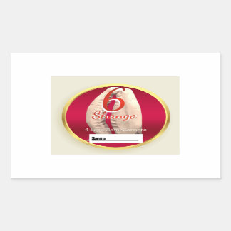 Adesivo Retangular Rótulo Shango definido para Ocha ou Ebo