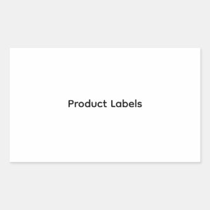 Adesivo Retangular Rótulos de produtos personalizados para negócios e