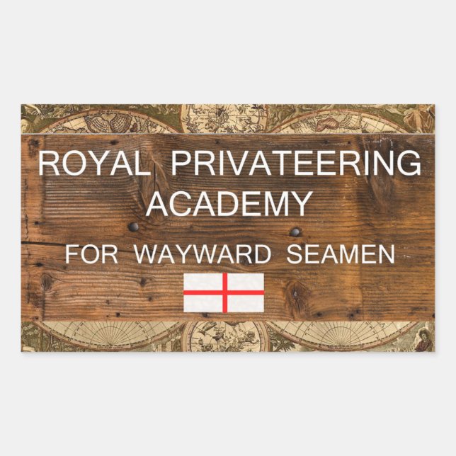 Adesivo Retangular Royal Privateering Academy OFMD Sticker (Frente)
