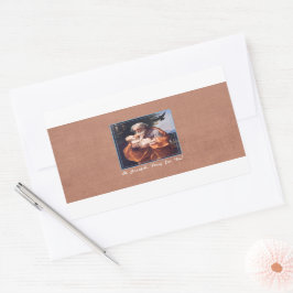 Adesivo Retangular Rua Joseph Banquete Day com a Criança Jesus