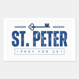 Adesivo Retangular Rua. Peter Sticker
