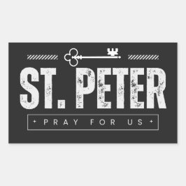 Adesivo Retangular Rua. Peter Sticker