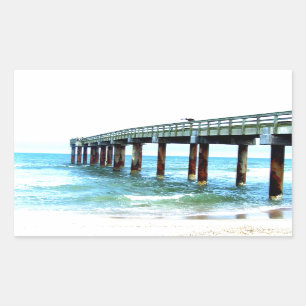 Adesivo Retangular Rua. Pier de Pesca Agostinho