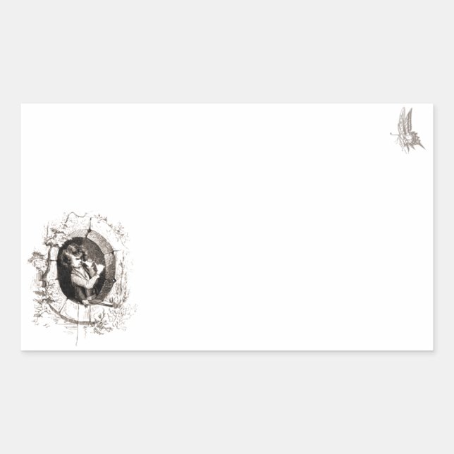 Adesivo Retangular Rude Sticker (Frente)