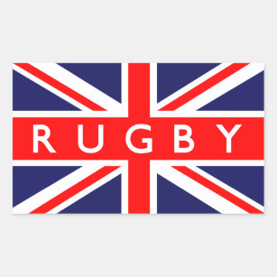 Adesivo Retangular Rugby: Bandeira Britânica