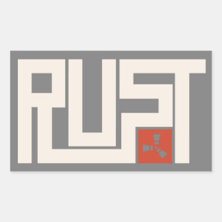 Adesivo Retangular RUST Banner CRWaG