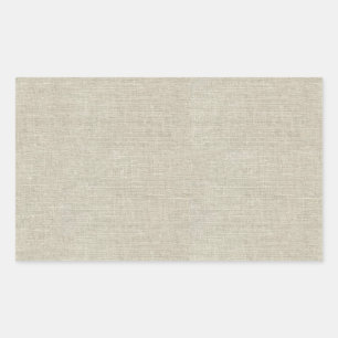 Adesivo Retangular Rustic Beige Linen Impressa