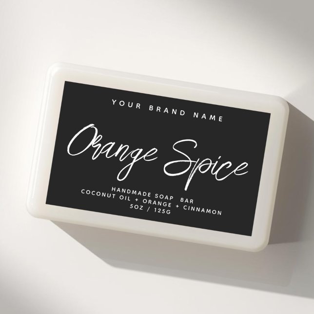 Adesivo Retangular Sabonete moderno cosméticos elegantes simples (Criador carregado)
