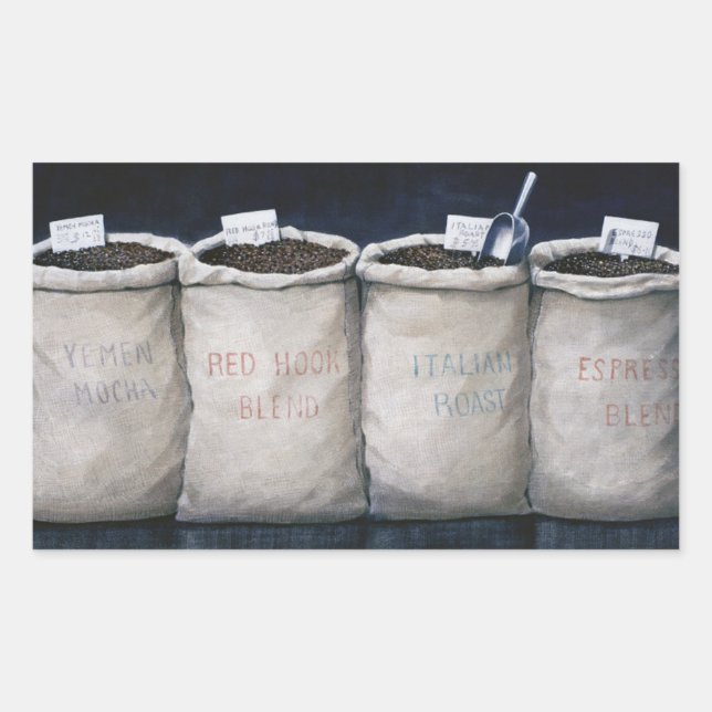 Adesivo Retangular Sacks De Café 1990 (Frente)