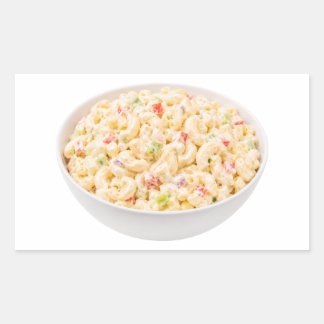 Adesivo Retangular Salada Cremosa de Macarrão com Molho
