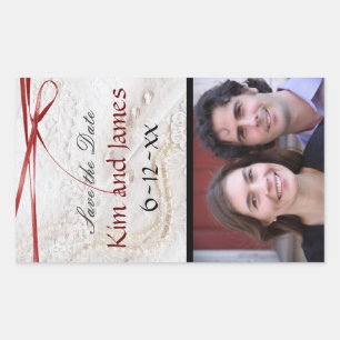 Adesivo Retangular Salvar as garrafas de vinho da data