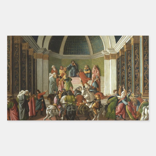 Adesivo Retangular Sandro Botticelli - A História da Virgínia (Frente)