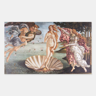 Adesivo Retangular Sandro Botticelli - Nascimento de Vênus