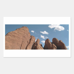 Adesivo Retangular Sandstone Fins Utah Desert Photo