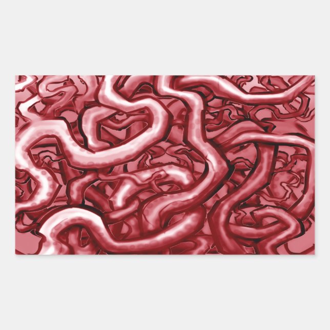 Adesivo Retangular Sangue e intestinos (Frente)