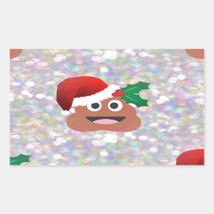 Adesivo Retangular santa claus emoji