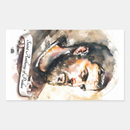 Adesivo Retangular Santo Anthony de Pádua