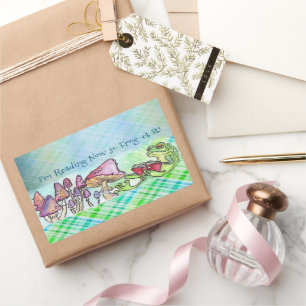 Adesivo Retangular Sapo Storybook